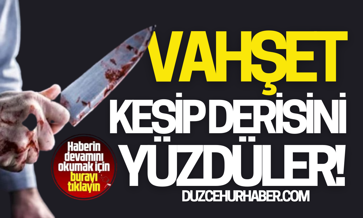 Vahşet olay: Kesip derisini yüzdüler! 