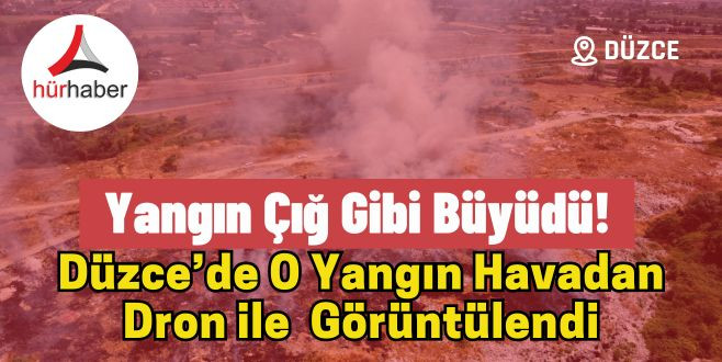 Yangın Çığ Gibi Büyüdü! Havadan dron ile de görüntülendi