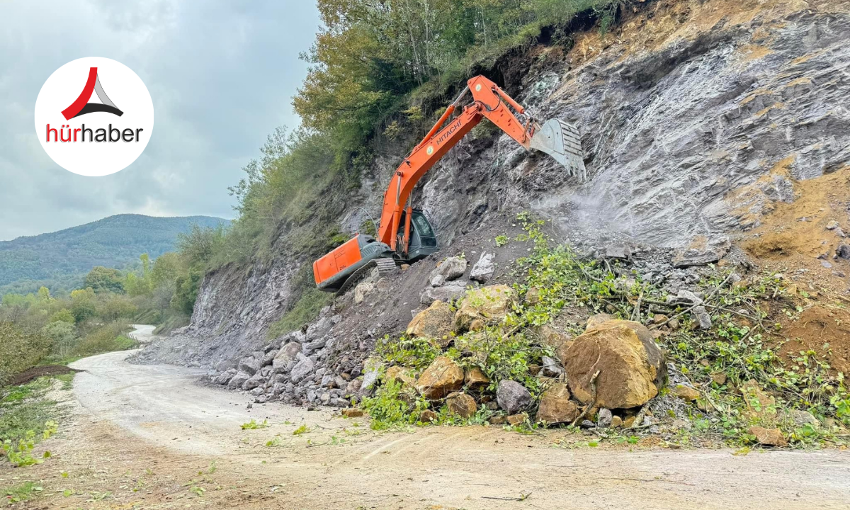 Yığılca'da Heyelanla mücadele devam ediyor!