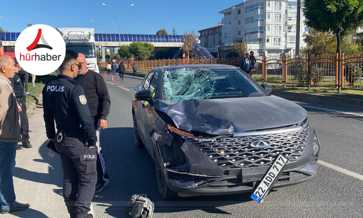 Yola aniden çıkan 14 yaşındaki çocuğa otomobil çarptı!